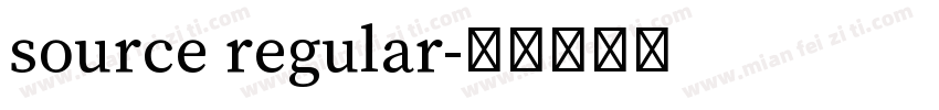 source regular字体转换
